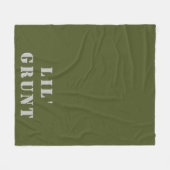 Lil' Grunt Military Fleecedecke (Vorderseite (Horizontal))