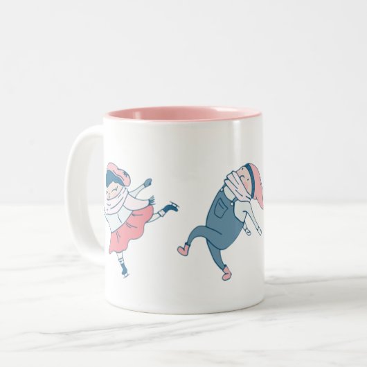 lil Handschuhtrio Zweifarbige Tasse (Vorderseite Links)