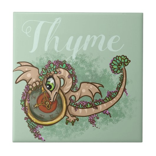 Lil Herb Dragon Thyme Fliese (Vorderseite)