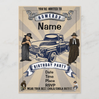 Lil Homies Chicanas Party-Einladung 90er-Jahre-The Einladung
