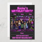 Lil Homies Chicanas Party Invitation 90s Theme Einladung (Vorne/Hinten)