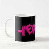 Lil Jon "Yeeeah!" Magentarot Kaffeetasse (Links)