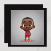 Lil Jordan Einladung (Vorne/Hinten)