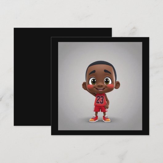 Lil Jordan Einladung (Vorne/Hinten)