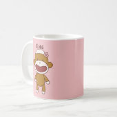 Lil & Kona die Socken-Affen Kaffeetasse (Vorderseite Links)