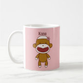 Lil & Kona die Socken-Affen Kaffeetasse (Links)