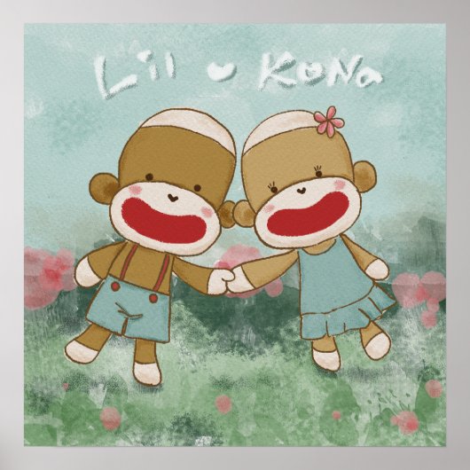 Lil & Kona Holding Hands Poster (Vorne)