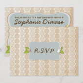 Lil laden niedliche Affe-Baby-Dusche ein Einladung (Vorne/Hinten)