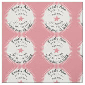Lil' Lady Pink Star - Geburtsstunde Stoff (Muster)