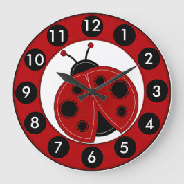"Lil Ladybug" ACRYLIC WALL CLOCK Große Wanduhr