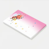 Lil Ladybug pink Post-it-Notizblock breit Post-it Klebezettel (angewinkelt)