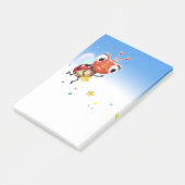 Lil Ladybug Post-it-Notenblock tallblau Post-it Klebezettel (angewinkelt)