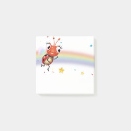 Lil Ladybug Rainbow-Quadrat Post-it Klebezettel