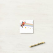 Lil Ladybug Rainbow-Quadrat Post-it Klebezettel (Auf Schreibtisch)