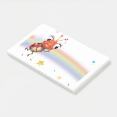 Lil Ladybug Rainbow-weite Post-it-Notizblock Post-it Klebezettel (angewinkelt)