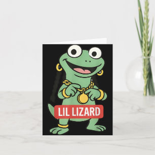 Lil Lizard Funny Lizard Trending Meme Karte