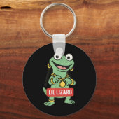 Lil Lizard Funny Lizard Trending Meme Schlüsselanhänger (Vorderseite)