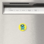 Li'l Lucha Libre Wrestler Magnet (Blue-Orange) (In Situ (Geschirrspüler))