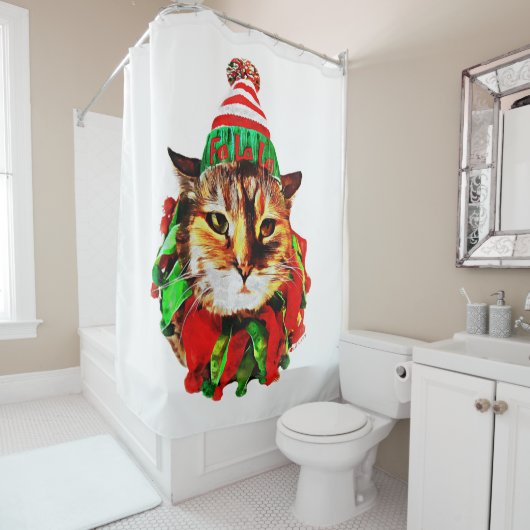 Lil Luvs Weihnachtsduschvorhang Duschvorhang (Beispiel)