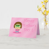 Lil Mabel Muttertag Karte (Gelbe Blume)