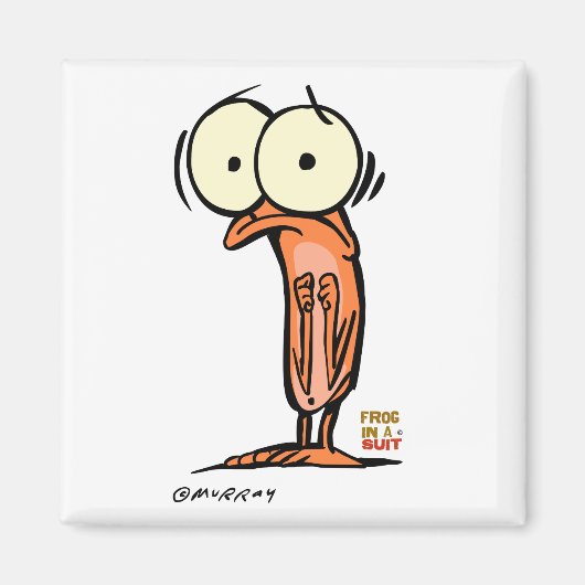 Lil' Maggot Square Magnet (Vorne)