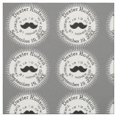 Lil' Man Black Mustache Geburtsstunde Stoff (Muster)