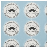 Lil' Man Black Mustache Geburtsstunde Stoff (Muster)