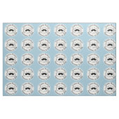 Lil' Man Black Mustache Geburtsstunde Stoff (Fat Quarter (45,7 x 55,9 cm))