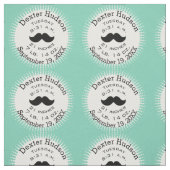 Lil' Man Black Mustache Geburtsstunde Stoff (Muster)