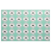 Lil' Man Black Mustache Geburtsstunde Stoff (Fat Quarter (45,7 x 55,9 cm))