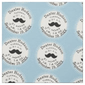 Lil' Man Black Mustache Geburtsstunde Stoff (Muster)