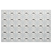 Lil' Man Black Mustache Geburtsstunde Stoff (Fat Quarter (45,7 x 55,9 cm))