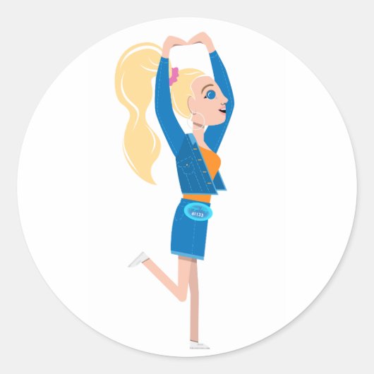 Lil Margie Circle Sticker (Vorderseite)