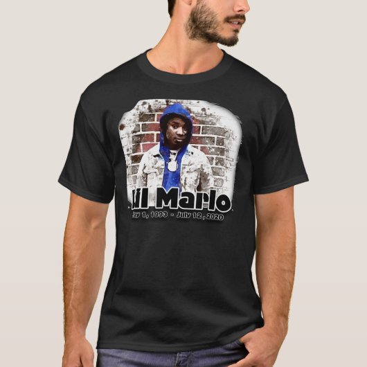 Lil Marlo Tribute RIP Essential T-Shirt (Vorderseite)