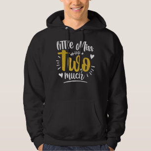 Lil' Miss 2 viel 2. Geburtstag für Mädchen 2. Hoodie