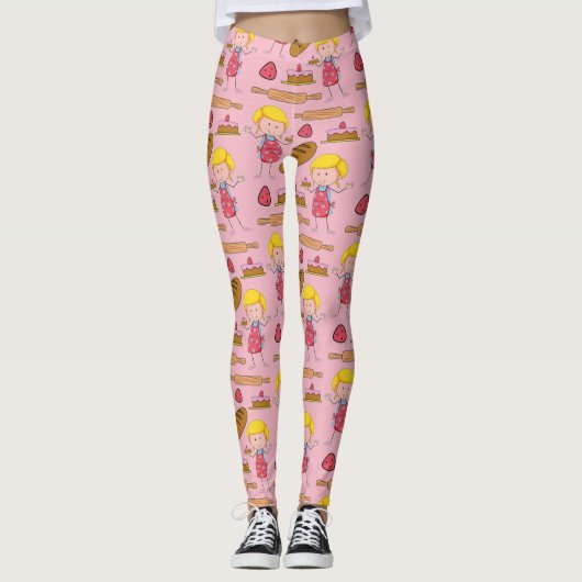 Lil Miss Baker (hellrosa) Leggings (Vorderseite)
