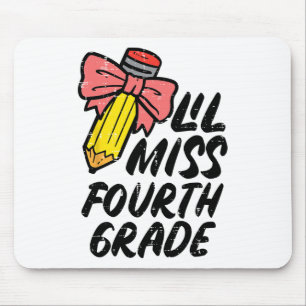 Lil Miss Vierte Klasse 4. Ck zum ersten Schultag Mousepad