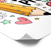 Lil Miss Vorschulkinder Mädchen Bleistift Schleife Poster (Ecke)