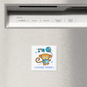 Lil Monkey 1. Geburtstag Magnet (In Situ (Geschirrspüler))