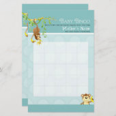 Lil Monkey, Baby Boy Shower Bingo n Scramble Game (Vorne/Hinten)