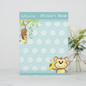 Lil Monkey, Boy Baby Shower Ratschläge (Stehend Vorderseite)