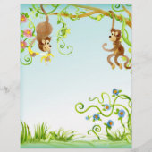 Lil Monkey, Boy Baby Shower Ratschläge (Rückseite)