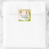 Lil Monkey, Girl Baby Shocker Siegel Quadratischer Aufkleber (Tasche)