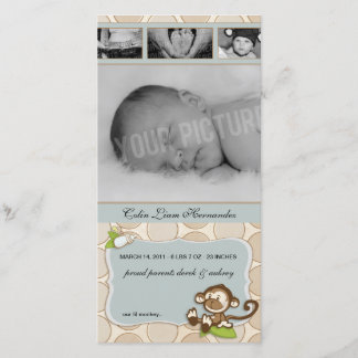 Lil Monkey New Baby Birth Ankündigungen