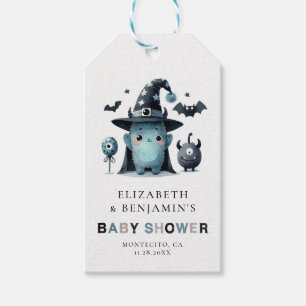 Lil' Monster Fall Halloween Blaue Coed-Baby-Party Geschenkanhänger