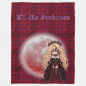Lil Ms Darkness-Gebissen Fleecedecke (Vorderseite)