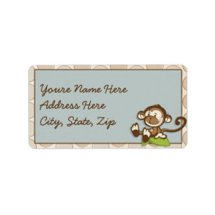 Lil niedliche Affe-Adresse Lables Adressaufkleber