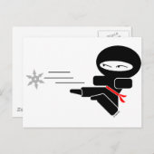 Lil' Ninja Postkarte (Vorne/Hinten)