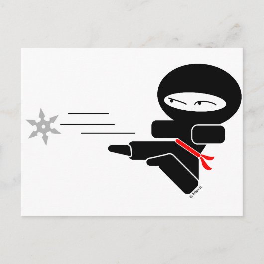 Lil' Ninja Postkarte (Vorderseite)