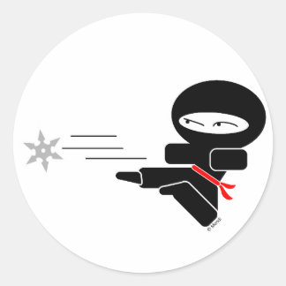 Lil' Ninja Runder Aufkleber